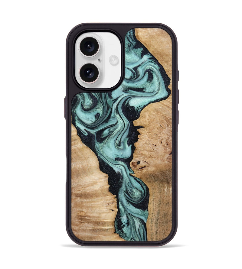 iPhone 17 Wood Phone Case - Eunice (Green, 803141)