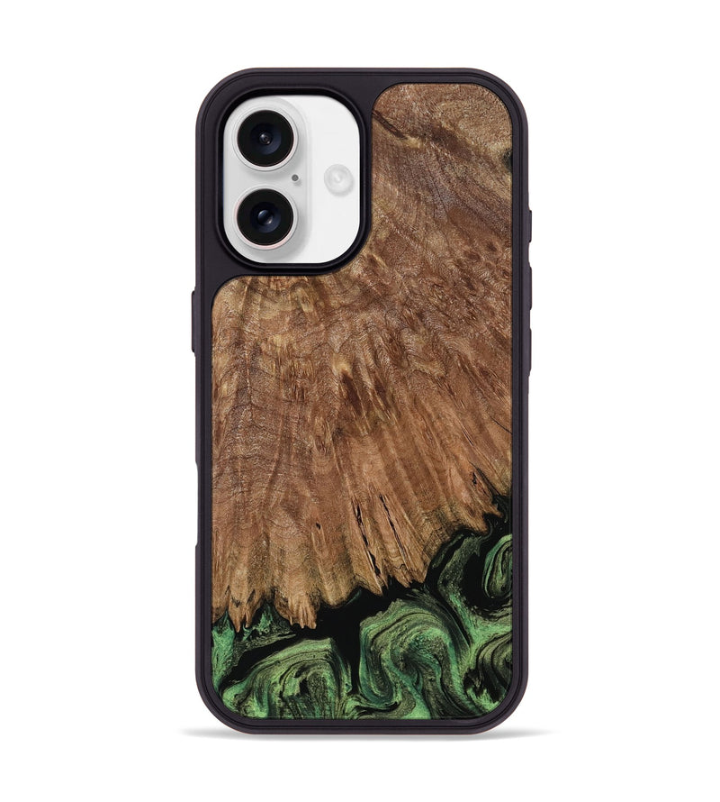 iPhone 17 Wood Phone Case - Maya (Green, 803143)