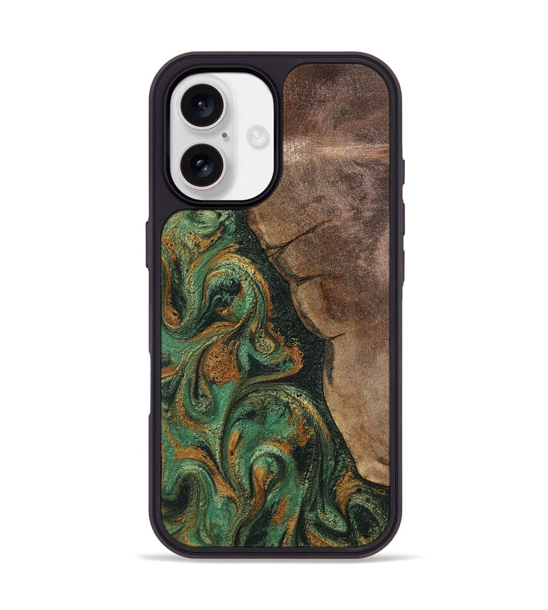 iPhone 17 Wood Phone Case - Delois (Green, 803155)