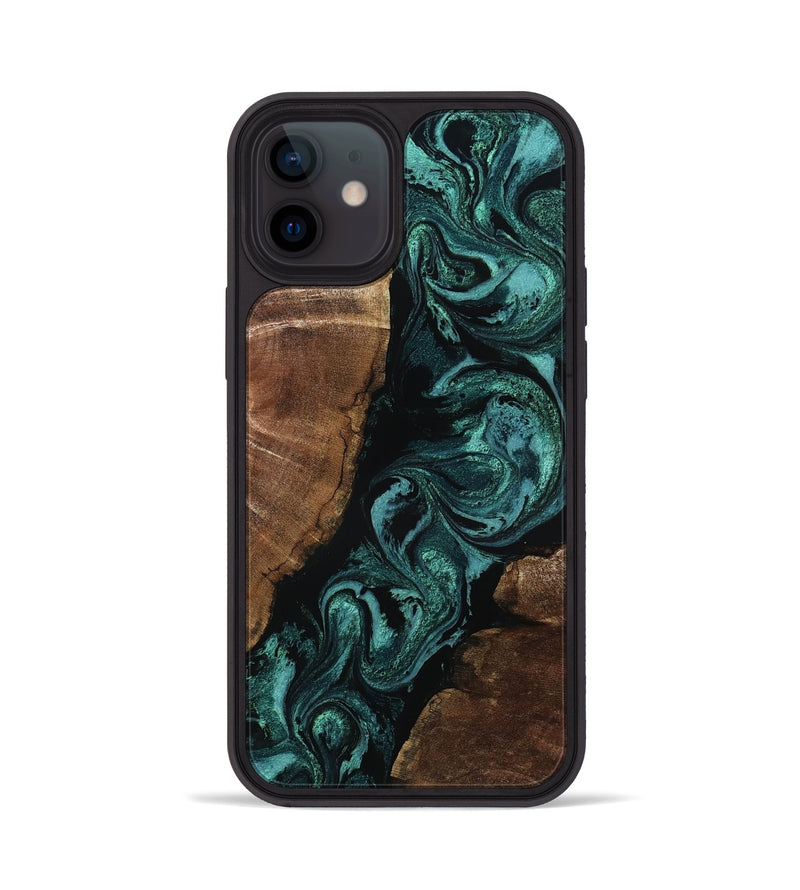 iPhone 12 Wood Phone Case - Lucious (Green, 803156)
