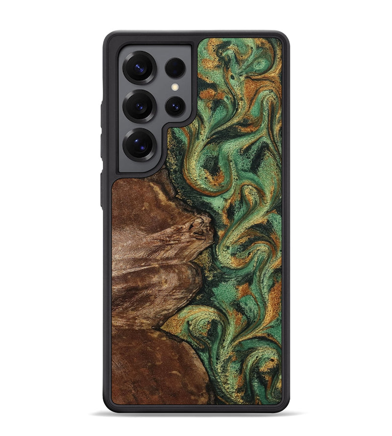 Galaxy S25 Ultra Wood Phone Case - Tracie (Green, 803157)
