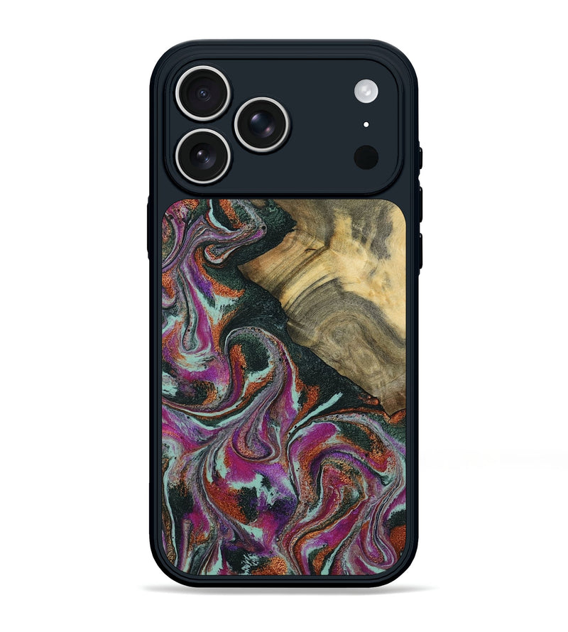 iPhone 17 Pro Max Wood Phone Case - Floy (Green, 803160)