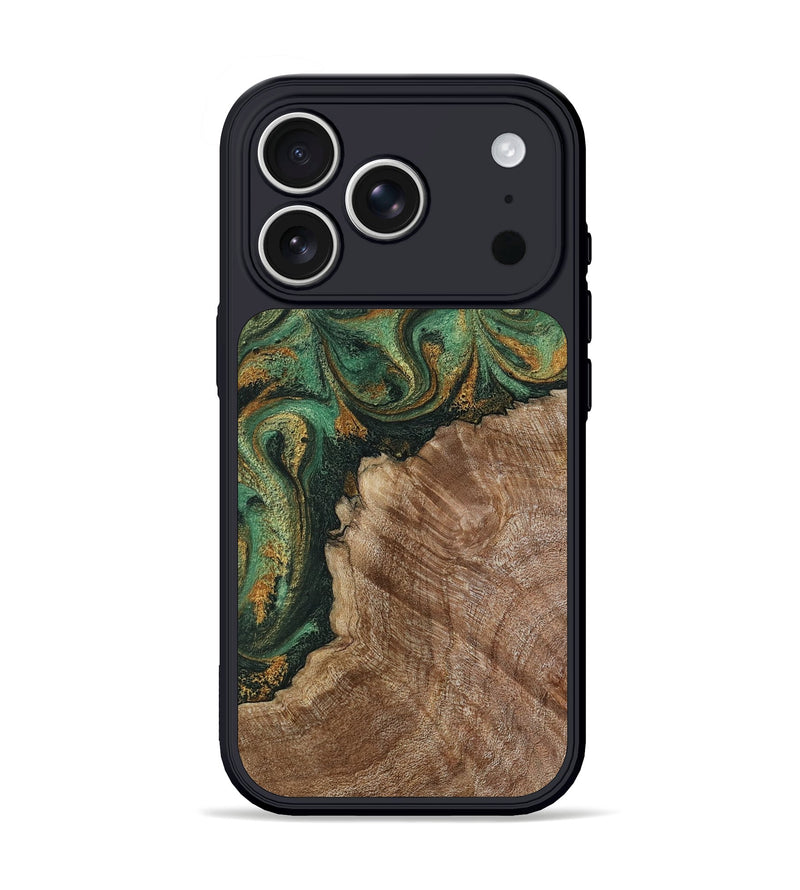 iPhone 17 Pro Wood Phone Case - Renae (Green, 803162)