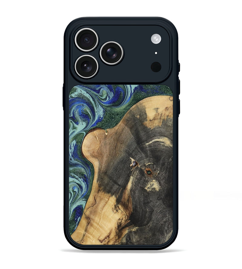 iPhone 17 Pro Max Wood Phone Case - Evie (Green, 803165)