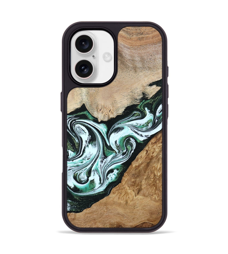iPhone 17 Wood Phone Case - Clare (Green, 803168)
