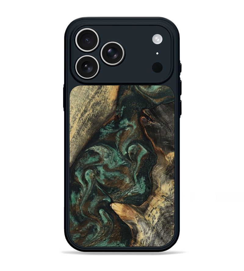 iPhone 17 Pro Max Wood Phone Case - Zaniyah (Green, 803169)