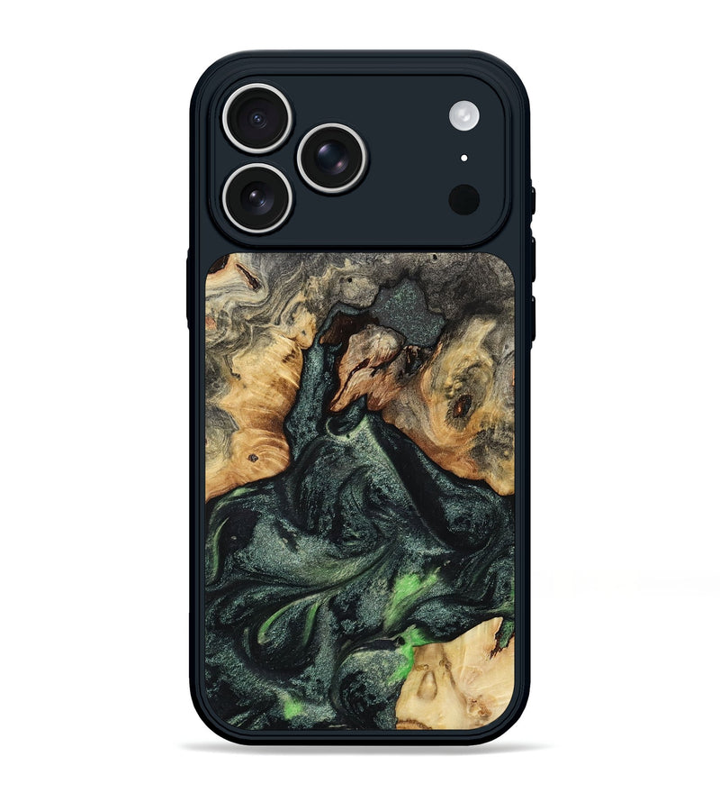 iPhone 17 Pro Max Wood Phone Case - Lara (Green, 803170)