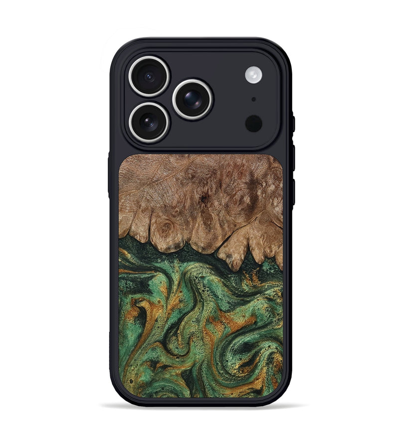 iPhone 17 Pro Wood Phone Case - Estell (Green, 803171)