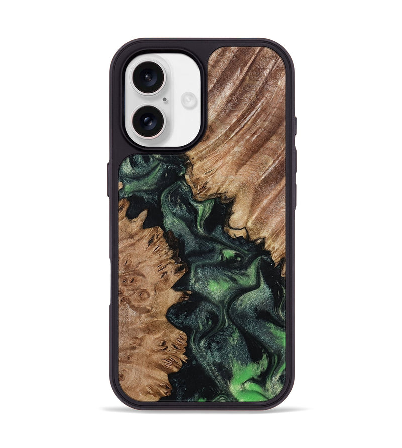 iPhone 17 Wood Phone Case - Delbert (Green, 803189)
