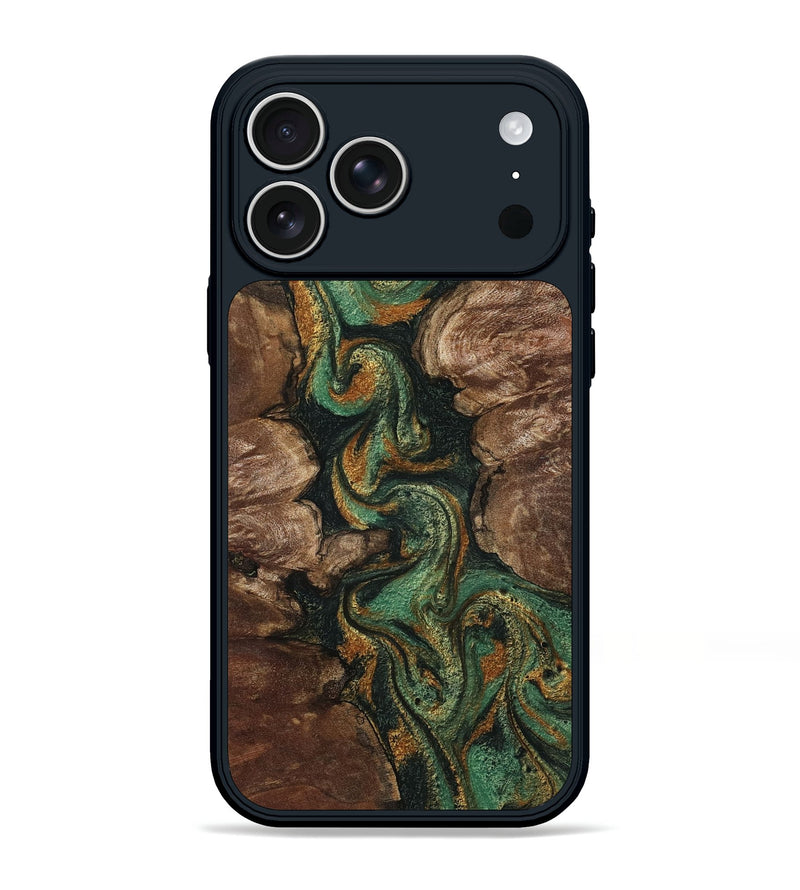 iPhone 17 Pro Max Wood Phone Case - Shauna (Green, 803192)