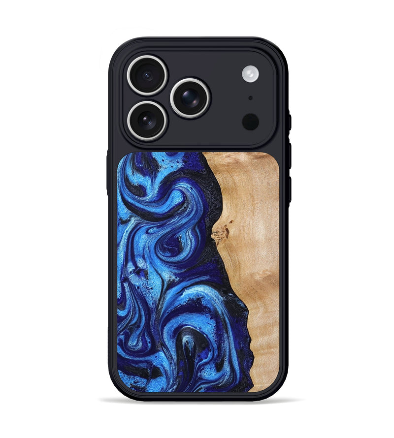 iPhone 17 Pro Wood Phone Case - Ada (Blue, 803211)