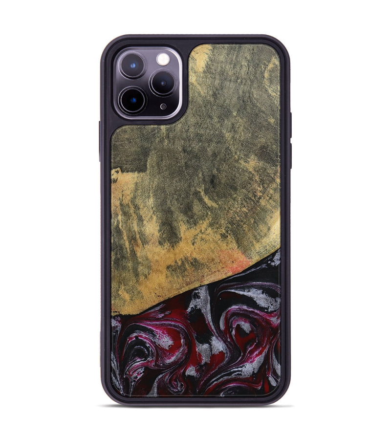 iPhone 11 Pro Max Wood Phone Case - Reign (Red, 803233)