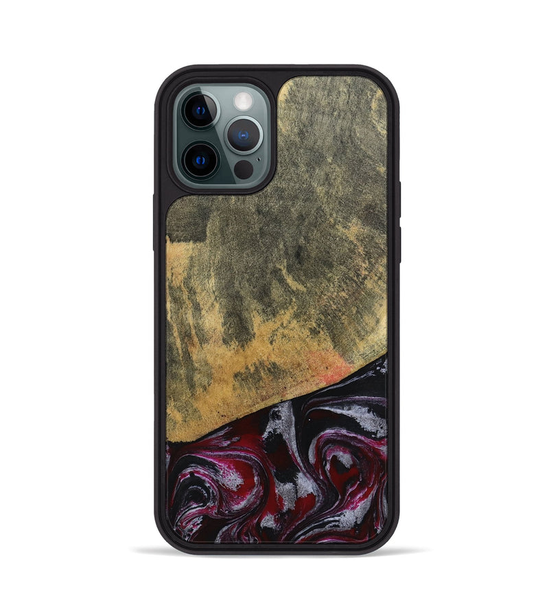 iPhone 12 Pro Wood Phone Case - Reign (Red, 803233)