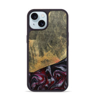 iPhone 15 Wood Phone Case - Reign (Red, 803233)