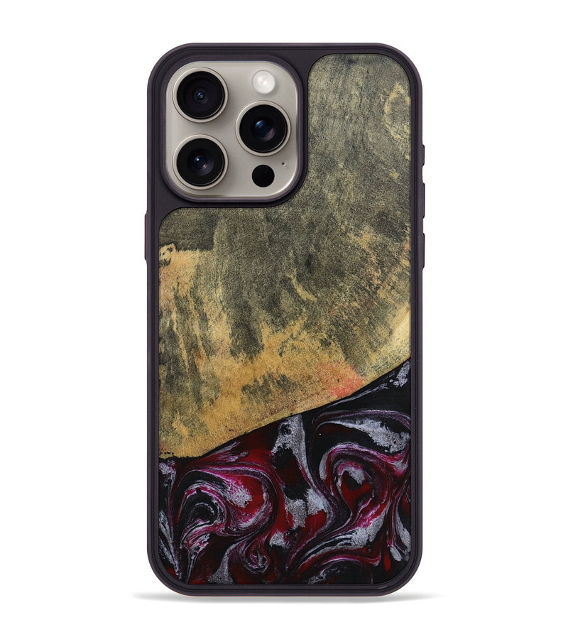 iPhone 15 Pro Max Wood Phone Case - Reign (Red, 803233)