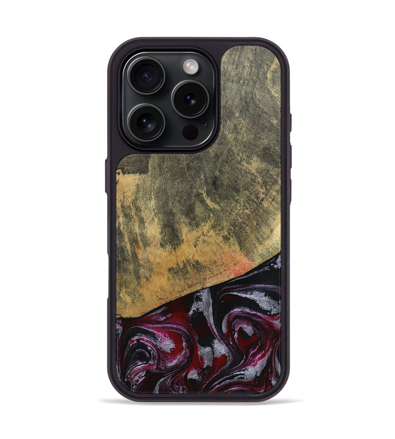 iPhone 16 Pro Wood Phone Case - Reign (Red, 803233)