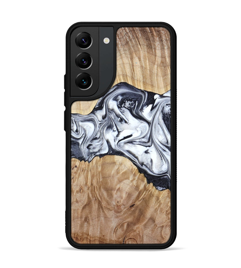Galaxy S22 Plus Wood Phone Case - Haiden (Black & White, 803240)