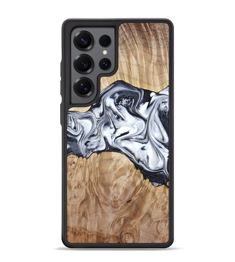 Galaxy S25 Ultra Wood Phone Case - Haiden (Black & White, 803240)