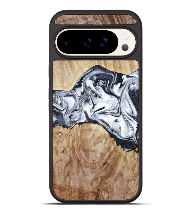 Pixel 10 Pro XL Wood Phone Case - Haiden (Black & White, 803240)