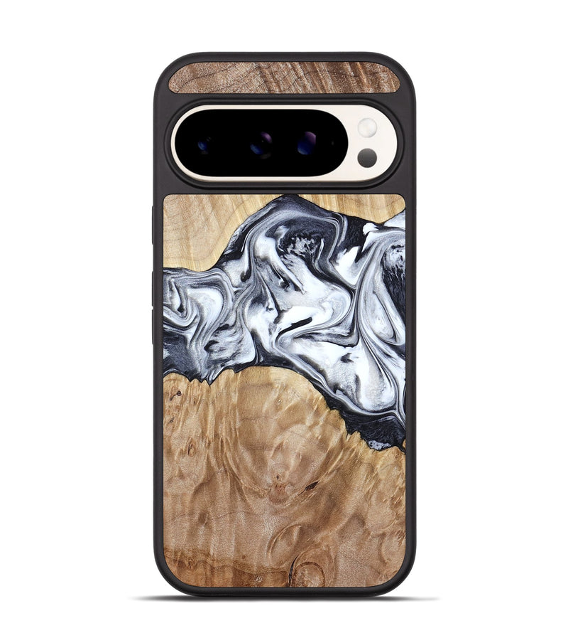 Pixel 9 Wood Phone Case - Haiden (Black & White, 803240)