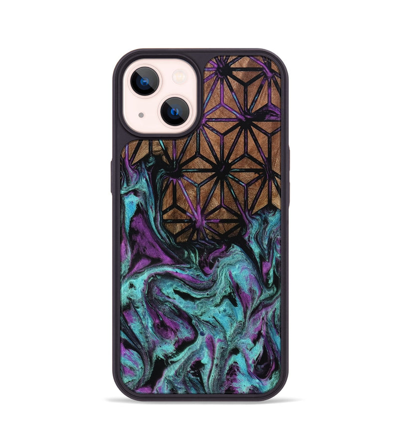 iPhone 14 Wood Phone Case - Jamir (Pattern, 803249)
