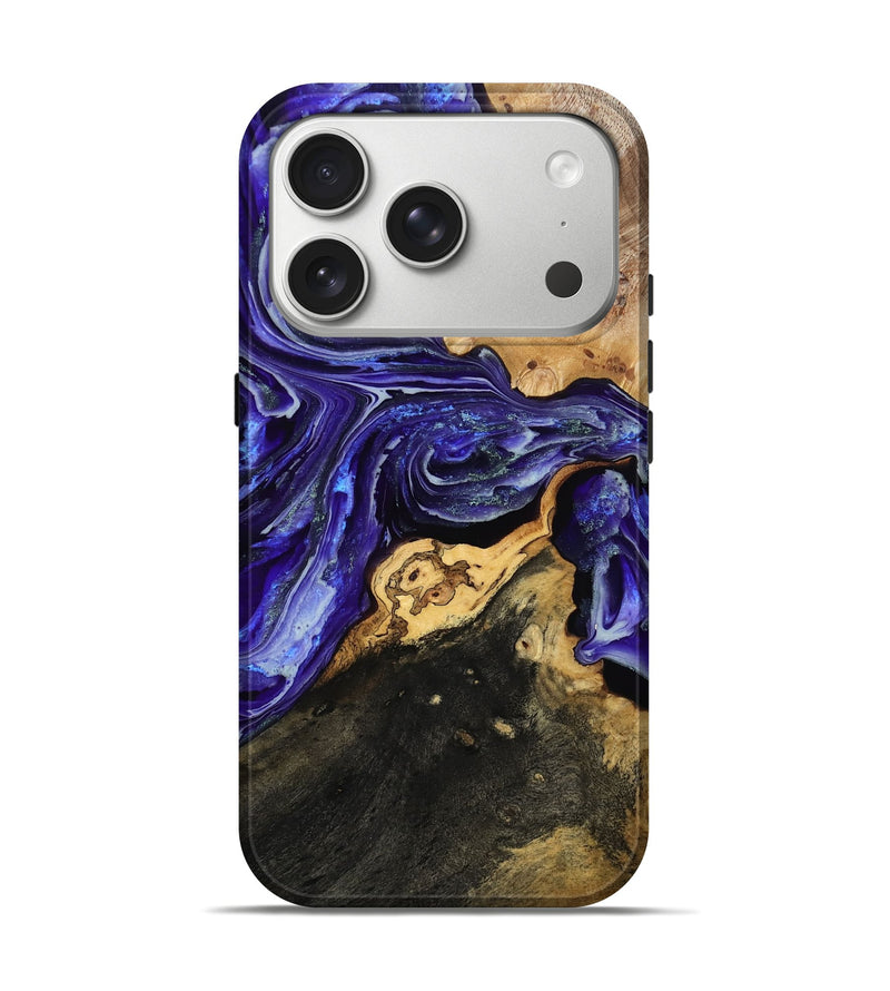 iPhone 17 Pro Wood Live Edge Phone Case - Sue (Purple, 803275)