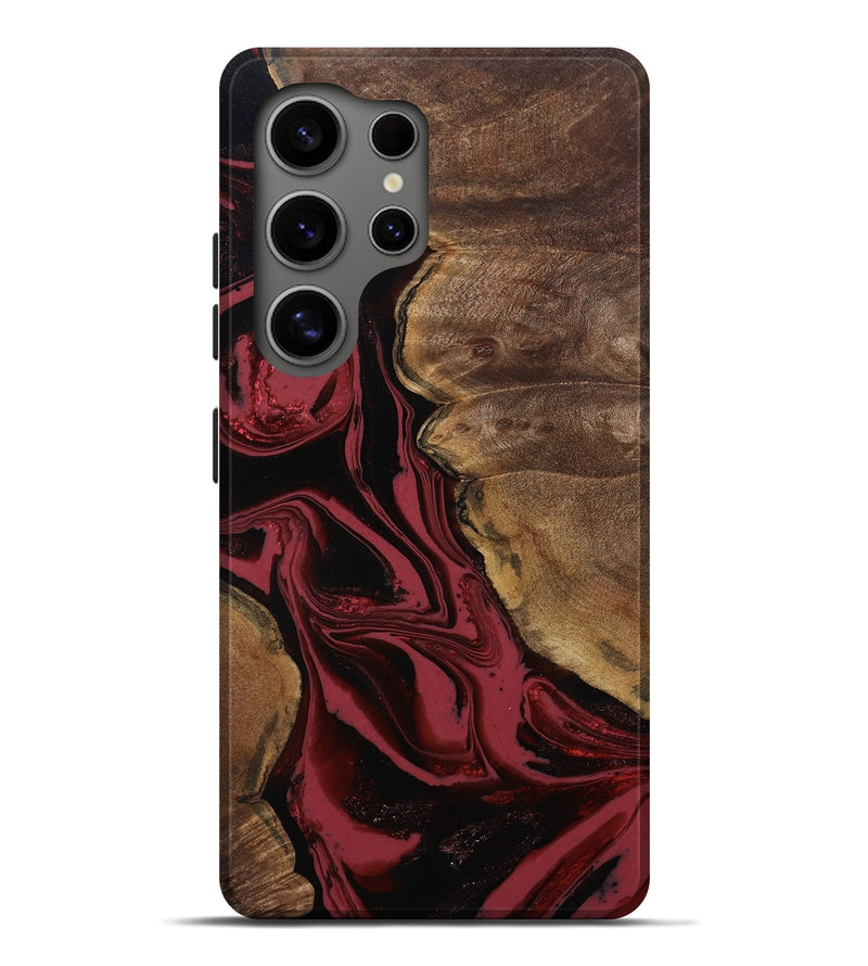 Galaxy S25 Ultra Wood Live Edge Phone Case - Irving (Red, 803292)