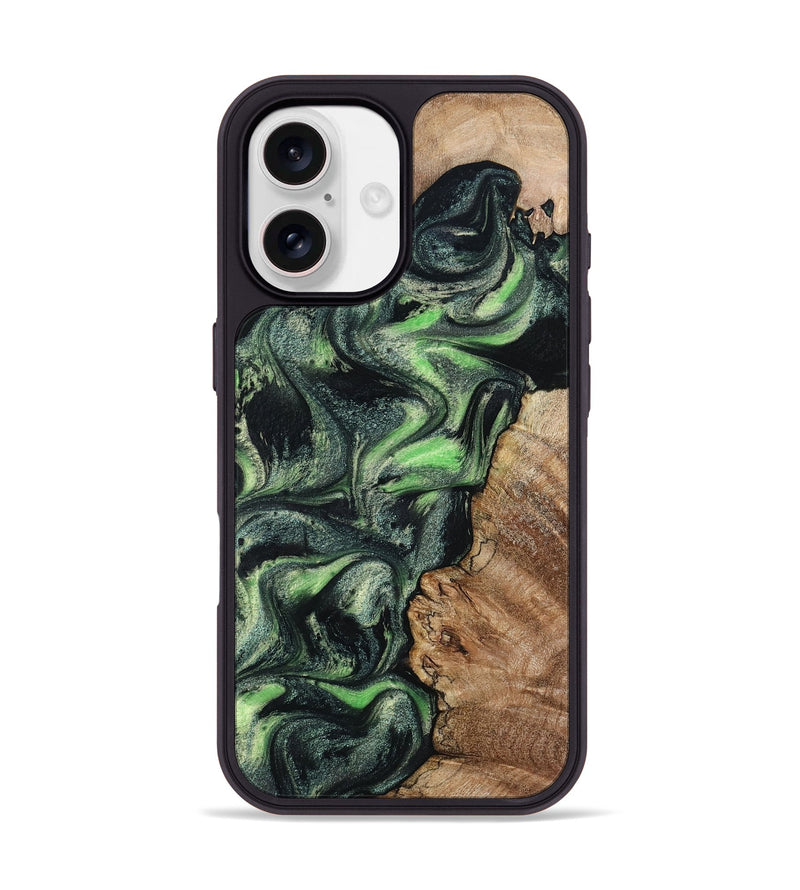 iPhone 17 Wood Phone Case - Gaston (Green, 803302)
