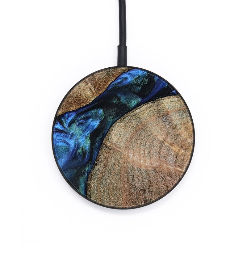 Circle Wood Wireless Charger - Kwame (Blue, 803330)