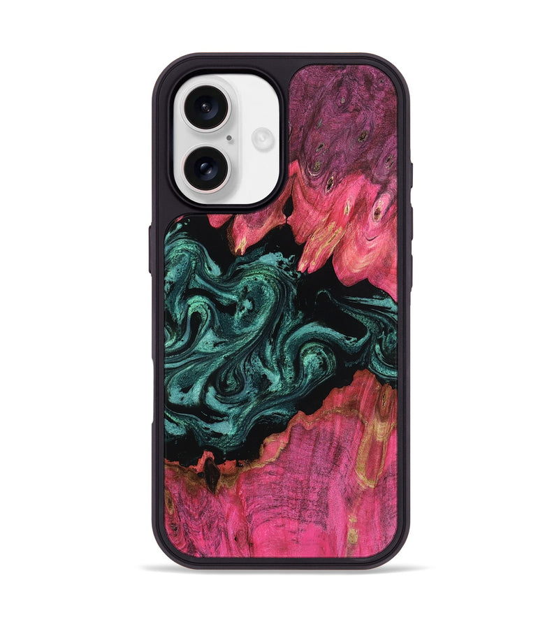 iPhone 17 Wood Phone Case - Allyssa (Green, 803337)