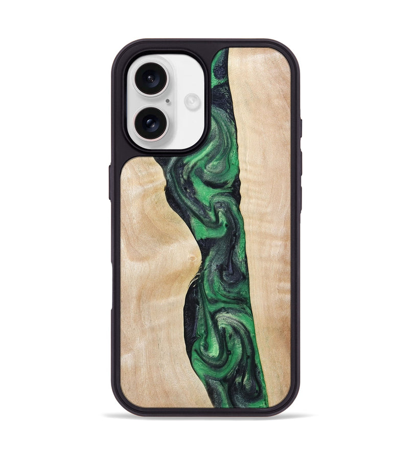 iPhone 17 Wood Phone Case - Charli (Green, 803338)