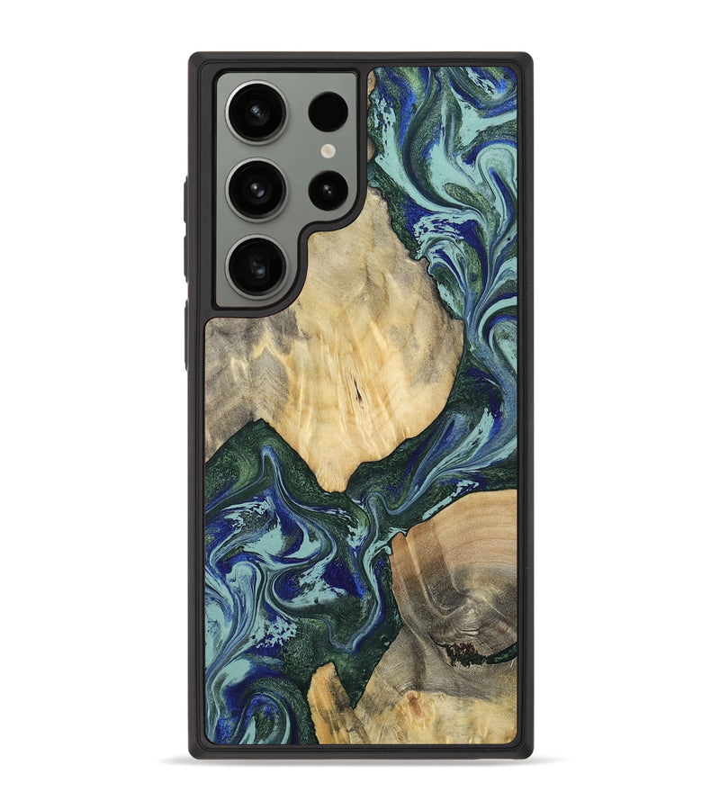 Galaxy S23 Ultra Wood Phone Case - Cicely (Green, 803340)