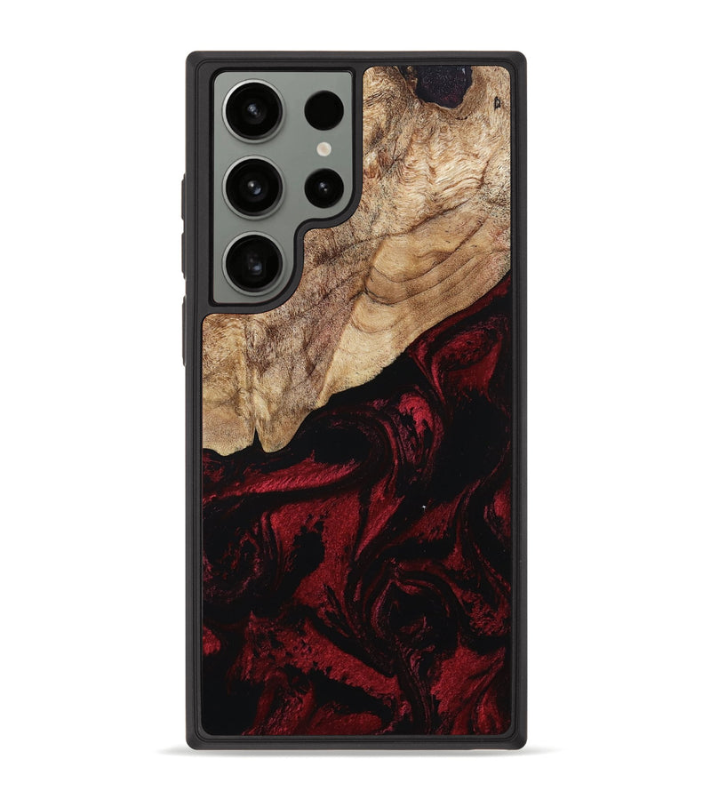 Galaxy S23 Ultra Wood Phone Case - Jovan (Red, 803406)