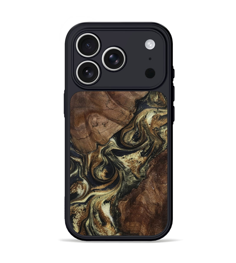iPhone 17 Pro Wood Phone Case - Henry (Black & White, 803409)