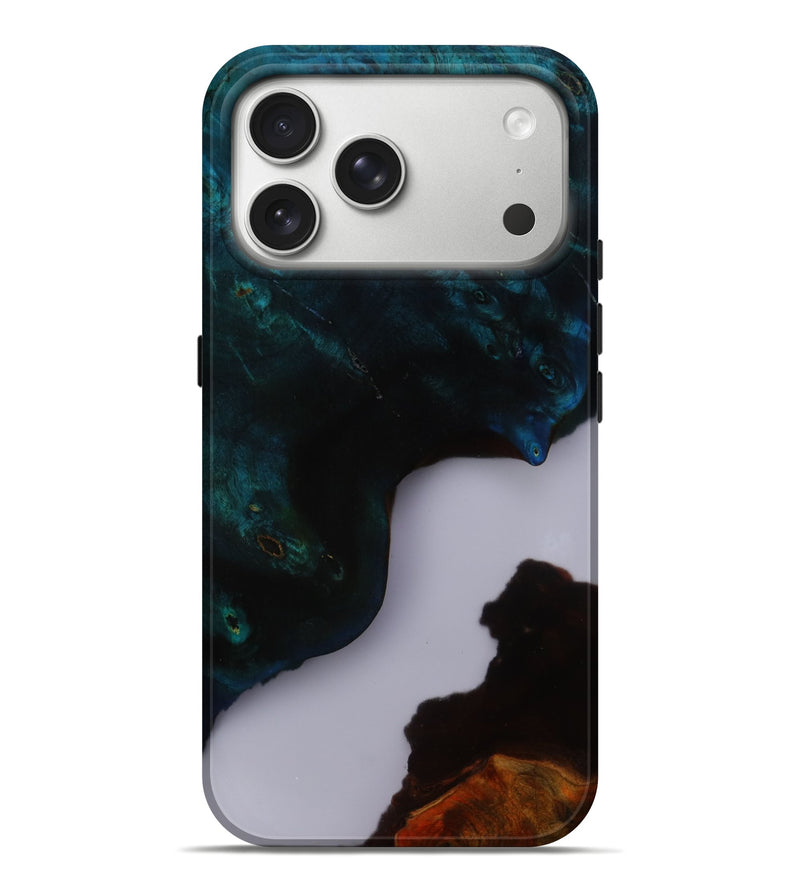 iPhone 17 Pro Max Wood Live Edge Phone Case - Myles (Clear, 803423)