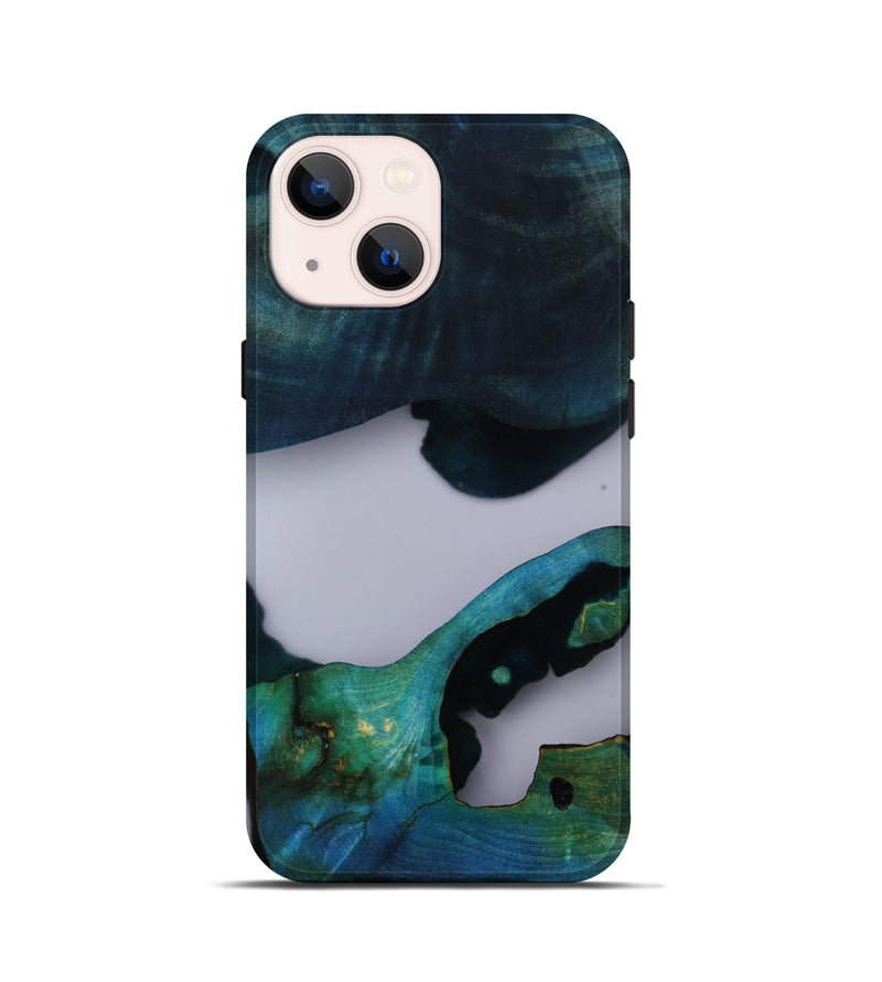 iPhone 13 mini Wood Live Edge Phone Case - Kaylani (Clear, 803424)