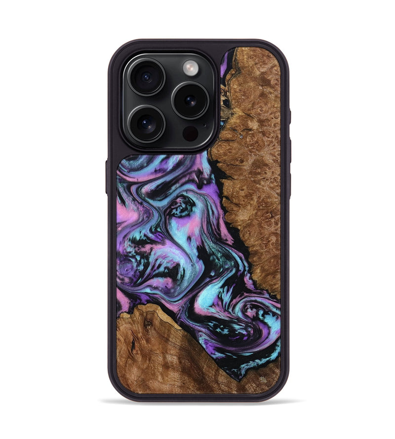 iPhone 15 Pro Wood Phone Case - Luka (Purple, 803437)