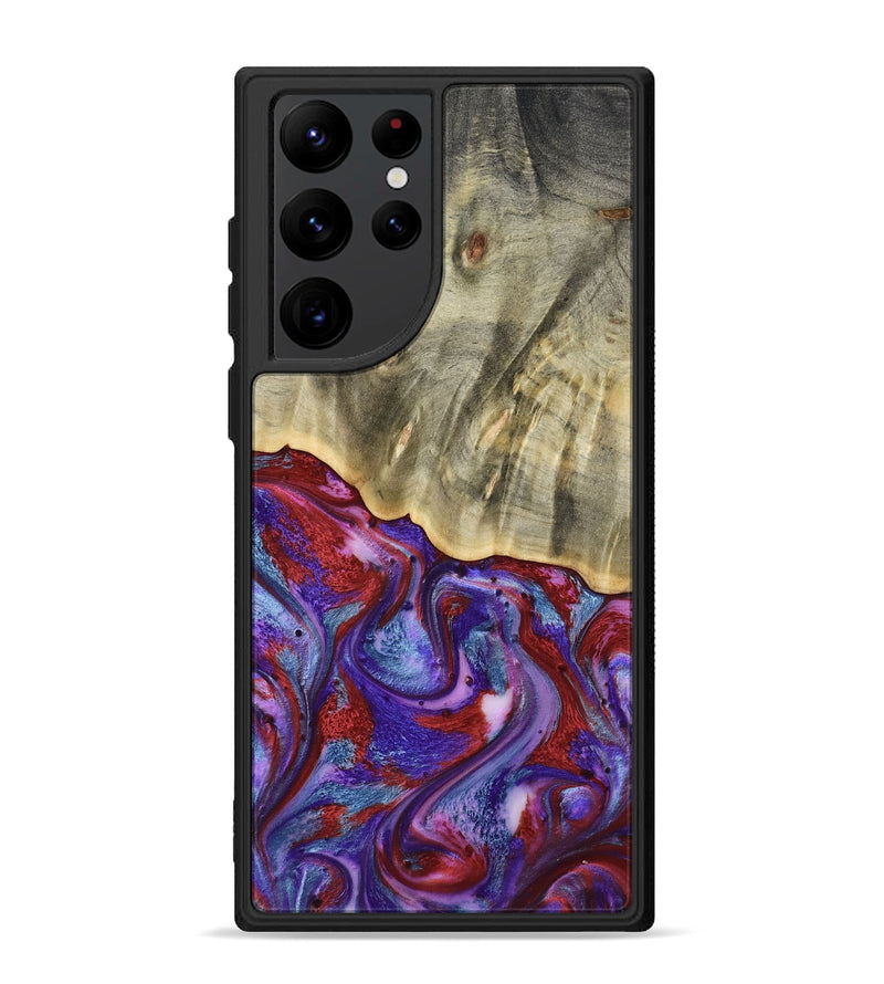 Galaxy S22 Ultra Wood Phone Case - Russ (Purple, 803443)