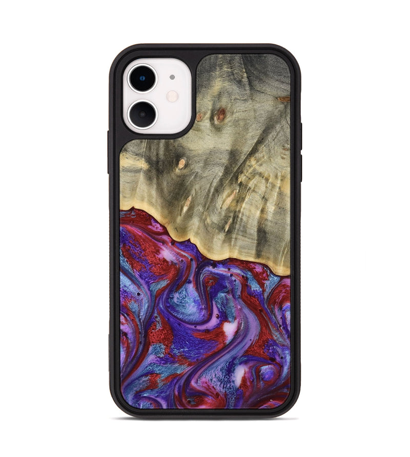 iPhone 11 Wood Phone Case - Russ (Purple, 803443)
