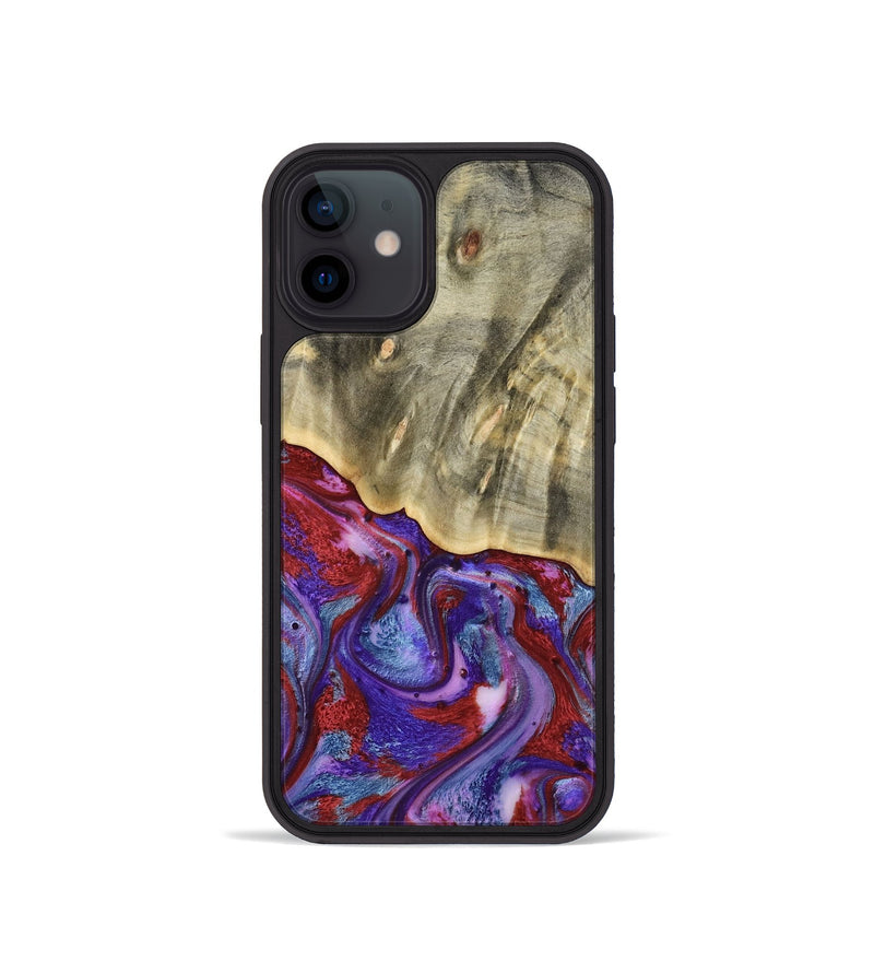 iPhone 12 mini Wood Phone Case - Russ (Purple, 803443)