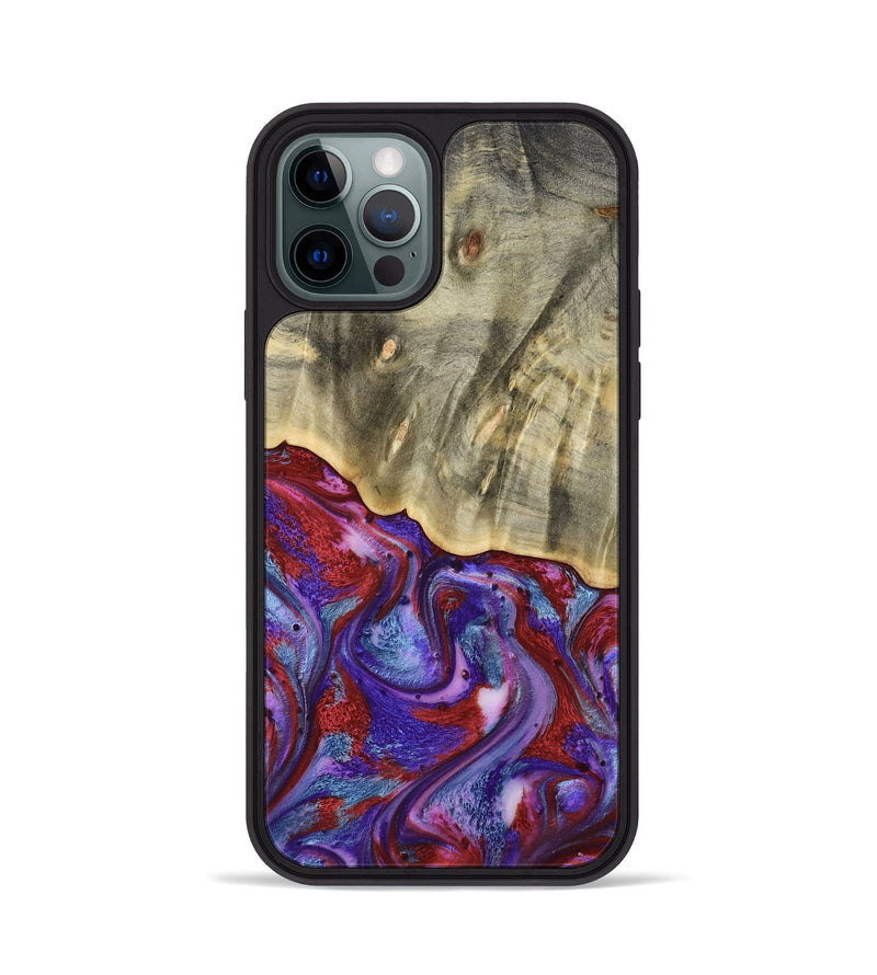 iPhone 12 Pro Wood Phone Case - Russ (Purple, 803443)