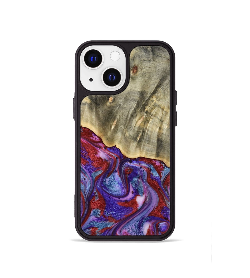 iPhone 13 mini Wood Phone Case - Russ (Purple, 803443)