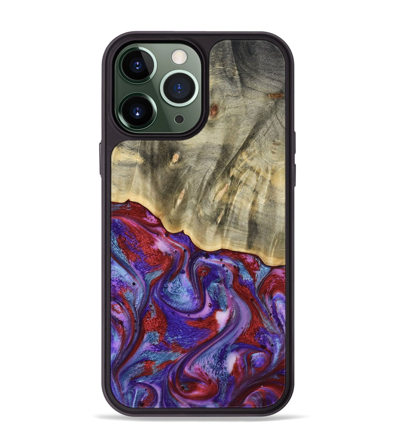 iPhone 13 Pro Max Wood Phone Case - Russ (Purple, 803443)