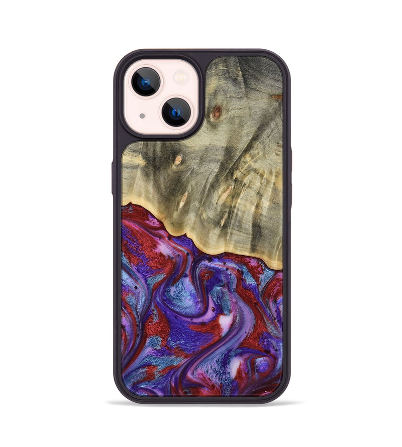 iPhone 14 Wood Phone Case - Russ (Purple, 803443)