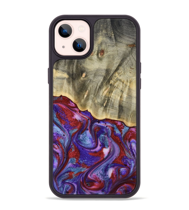 iPhone 14 Plus Wood Phone Case - Russ (Purple, 803443)