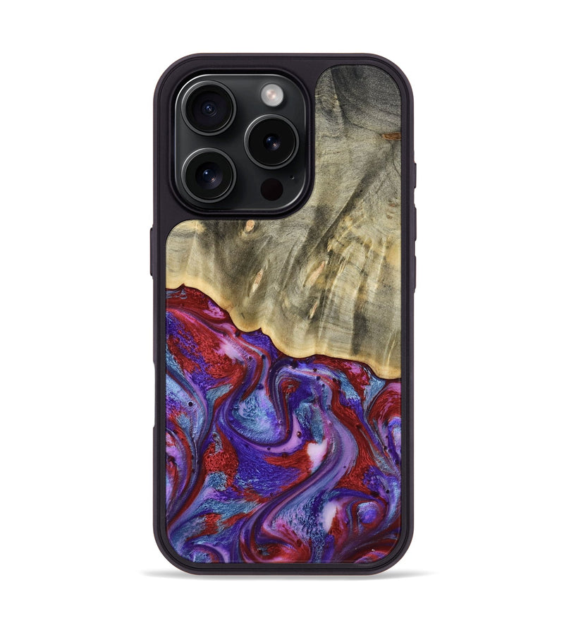 iPhone 16 Pro Wood Phone Case - Russ (Purple, 803443)