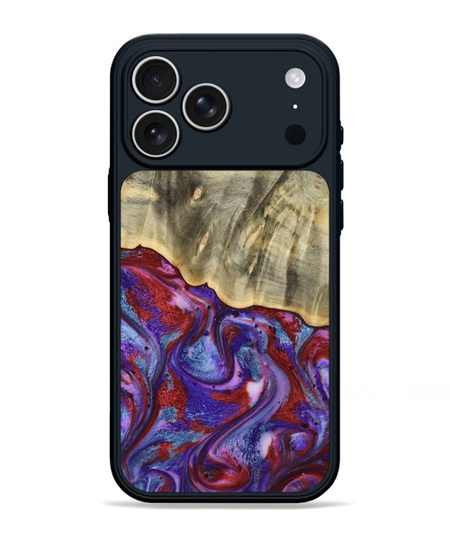 iPhone 17 Pro Max Wood Phone Case - Russ (Purple, 803443)