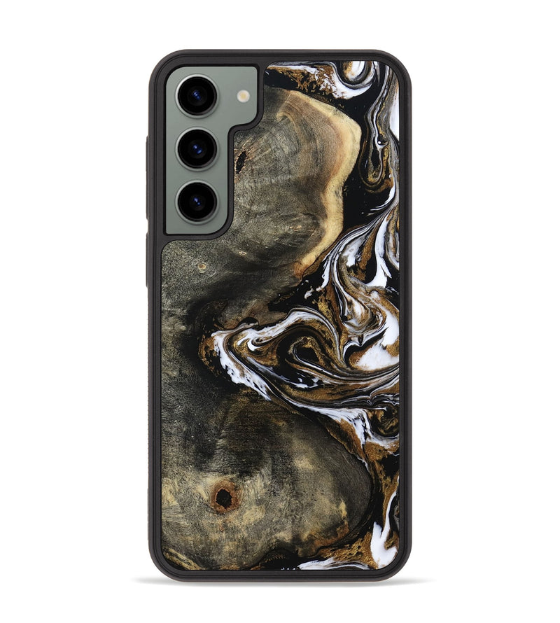 Galaxy S23 Plus Wood Phone Case - Heath (Black & White, 803446)