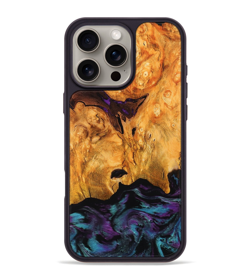 iPhone 16 Pro Max Wood Phone Case - Joesph (Purple, 803453)