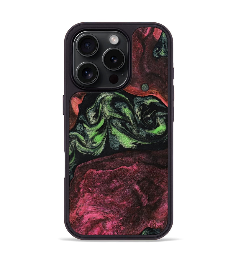 iPhone 16 Pro Wood Phone Case - Arya (Green, 803516)